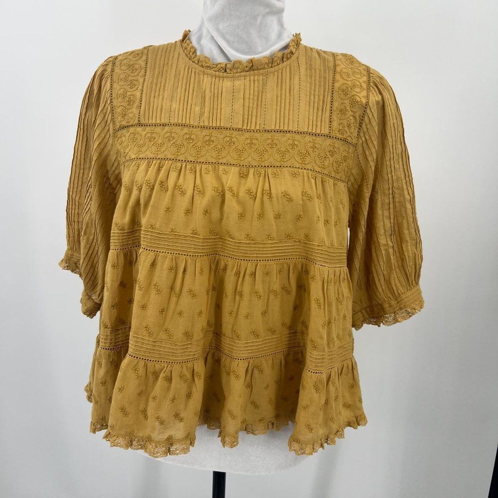 Doen Mustard Yellow Blouse